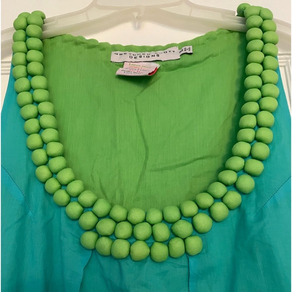 Gretchen Scott Dress with PomPoms size L - Picture 2 of 4